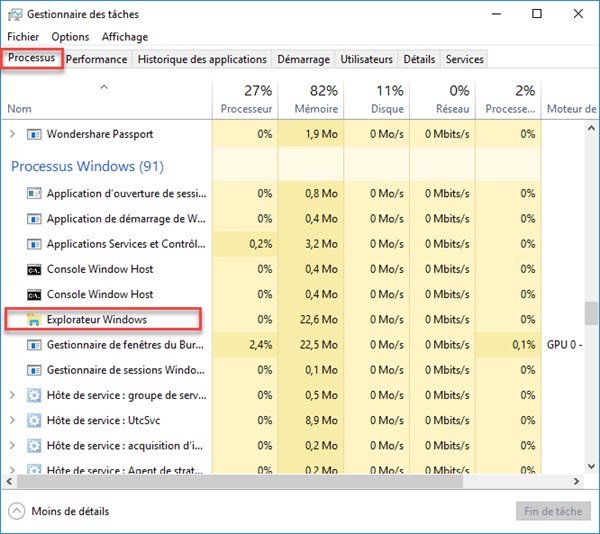 Explorateur Windows
